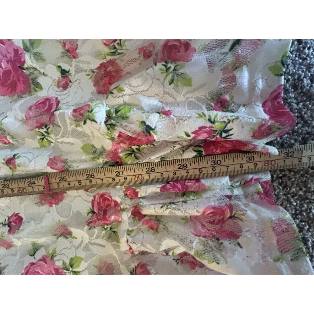 Women Betsey Johnson Goldie Dress Floral Ruffle Babydoll Girly Festival Sz.XL - Picture 12 of 16